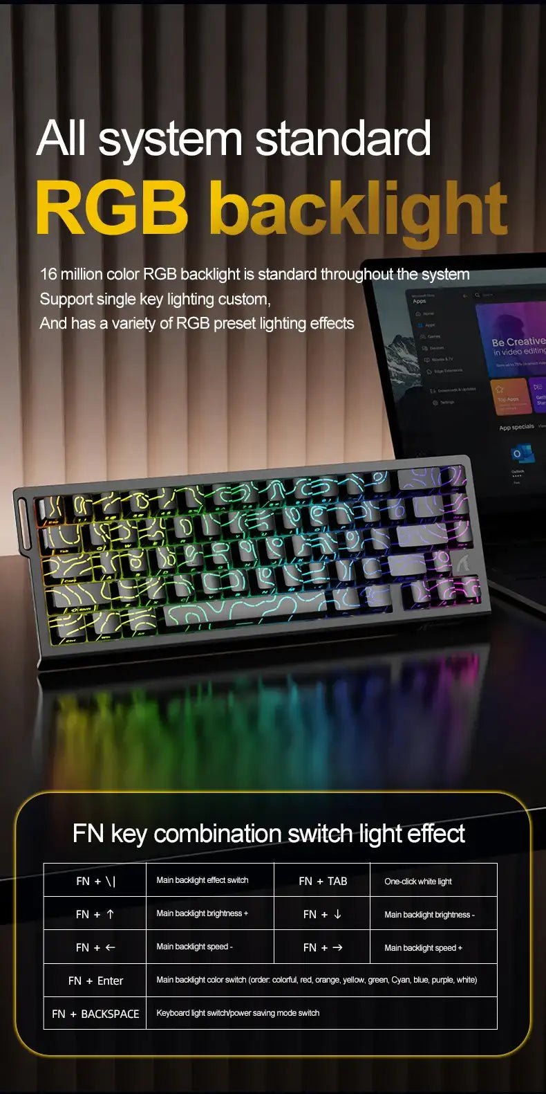 X68HE ATTACK SHARK Magnetic Gaming Keyboard Mechanical Wired for Pro Gaming 0.01mm Rapid Trigg 8000Hz SOCD/Rs 0.125ms 128K Rate X68HE ATTACK SHARK Magnetic Gaming Keyboard Mechanical Wired for Pro Gaming 0.01mm Rapid Trigg 8000Hz SOCD/Rs 0.125ms 128K Rate