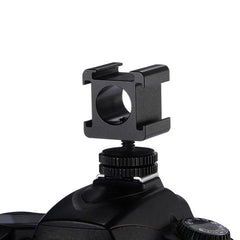 1/4 Hot Shoe Mount Phone Holder Dual Nut Cold Shoe Adapter Bracket For Double-Layer Camera Hot Shoe Adapter Accessories 1/4 Hot Shoe Mount Phone Holder Dual Nut Cold Shoe Adapter Bracket For Double-Layer Camera Hot Shoe Adapter Accessories