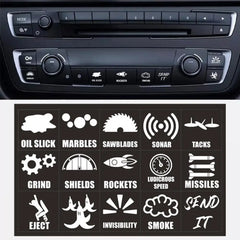 15pcs/Set Creative Car Switch Button Stickers Dashboard Console Label Decals Self-Adhesive Decorations For Car Truck 15pcs/Set Creative Car Switch Button Stickers Dashboard Console Label Decals Self-Adhesive Decorations For Car Truck