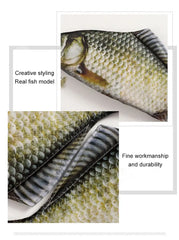 1pc Creative and Quirky Gift Simulated Fish Pen Bag Simulated Crucian Carp Stationery Bag 1pc Creative and Quirky Gift Simulated Fish Pen Bag Simulated Crucian Carp Stationery Bag