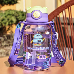 1PC Kids Water Sippy Cup Kids Water Bottle with Straw and Handle Portable Drinking Bottle Cup Children 1PC Kids Water Sippy Cup Kids Water Bottle with Straw and Handle Portable Drinking Bottle Cup Children