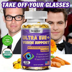 Eye Vitamins with A Blend of Lutein, Zeaxanthin and Bilberry Extract for Macular Fatigue, Dry Eyes and Vision Health in Adults Eye Vitamins with A Blend of Lutein, Zeaxanthin and Bilberry Extract for Macular Fatigue, Dry Eyes and Vision Health in Adults