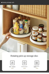 1/4Pcs 360 Rotatable Anti Sliding Kitchen Condiment Rotatable Storage Rack Tableware Cabinet Round Multi Functional Storage Rack 1/4Pcs 360 Rotatable Anti Sliding Kitchen Condiment Rotatable Storage Rack Tableware Cabinet Round Multi Functional Storage Rack