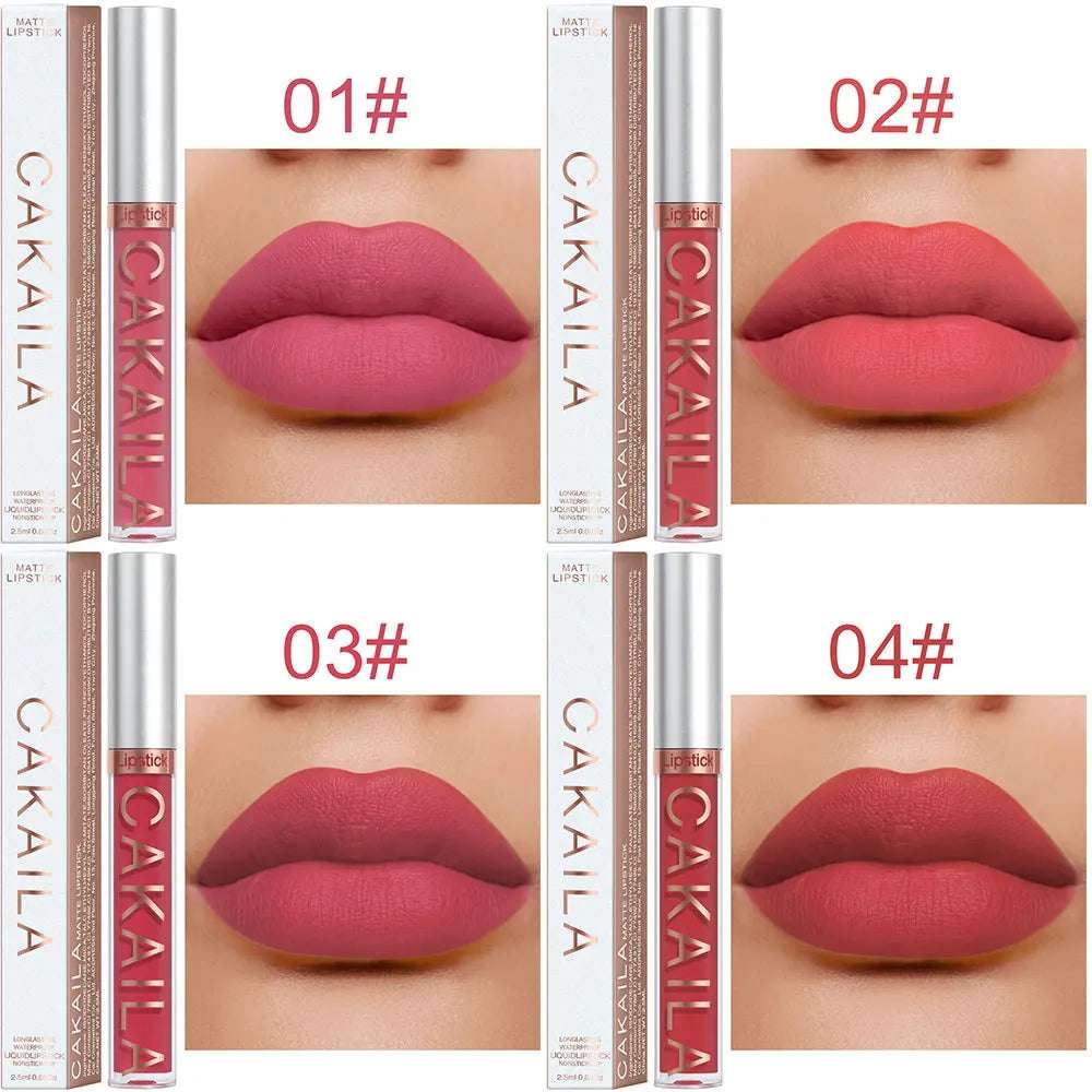 18 Color Lipstick Matte Non-stick Cup Waterproof Lip Gloss 18 Color Lipstick Matte Non-stick Cup Waterproof Lip Gloss