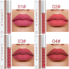 18 Color Lipstick Matte Non-stick Cup Waterproof Lip Gloss 18 Color Lipstick Matte Non-stick Cup Waterproof Lip Gloss