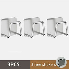 1/3/6pcs Stainless Steel Sink Sponge Rack For Sponge Steel Wire Ball Draining Paste The Inner Wall Of The Sink Kitchen Supplies 1/3/6pcs Stainless Steel Sink Sponge Rack For Sponge Steel Wire Ball Draining Paste The Inner Wall Of The Sink Kitchen Supplies