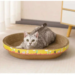 Cat Scratching Board Protect Furniture Grinding Claw Toys Oval Corrugated Paper Wear-resistant Cat Nest Cat Accessories Cat Scratching Board Protect Furniture Grinding Claw Toys Oval Corrugated Paper Wear-resistant Cat Nest Cat Accessories