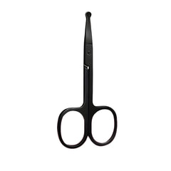 1PC Silver Mirror Light Black Round Head Safety Nose Hair Scissors Neutral Stainless Steel Scissors 1PC Silver Mirror Light Black Round Head Safety Nose Hair Scissors Neutral Stainless Steel Scissors