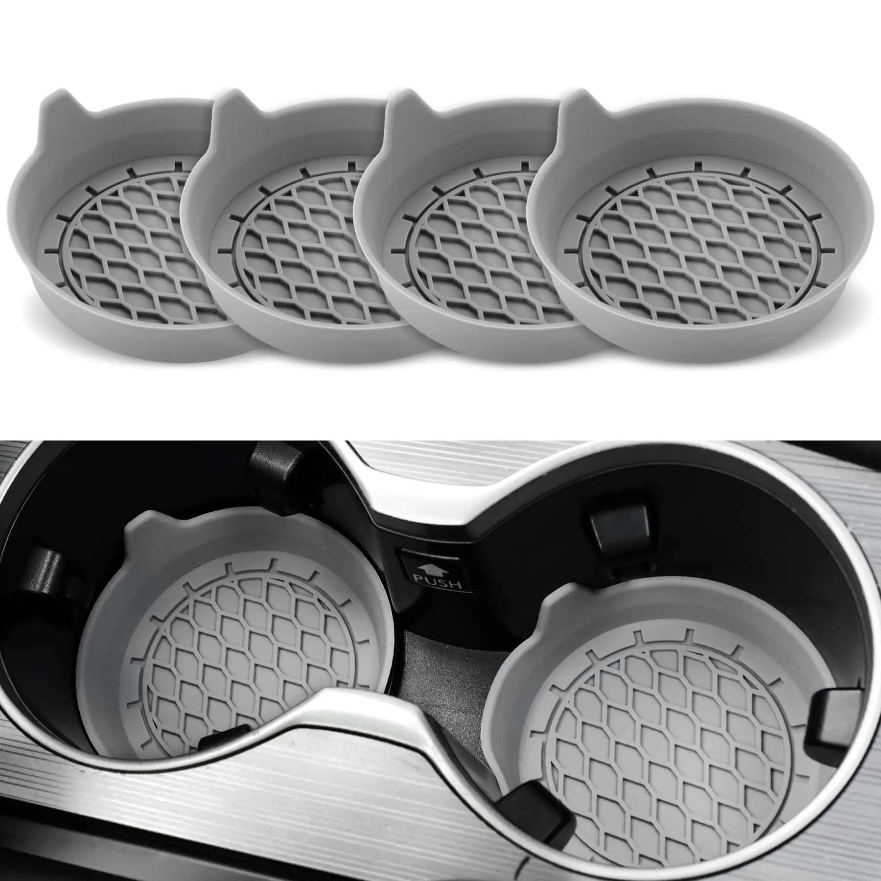 2/4pcs Car Cup Holder Coaster Silicone Cup Holder Insert Universal Non-Slip Cup Holders Car Accessories Interior Silent Cup Pad 2/4pcs Car Cup Holder Coaster Silicone Cup Holder Insert Universal Non-Slip Cup Holders Car Accessories Interior Silent Cup Pad