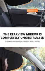 SEAMETAL Electrostatic Sun Visor for Car Side Window 4-Layer Sun Shade Curtains Anti-Glare UV-Blocker Auto Sun Protection Cover SEAMETAL Electrostatic Sun Visor for Car Side Window 4-Layer Sun Shade Curtains Anti-Glare UV-Blocker Auto Sun Protection Cover