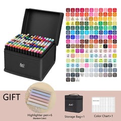 24/36/48/60/80/120/168/262 Colors Alcohol Drawing Markers Dual Tip Permanent Art Sketch Markers for Illustration School Supplied 24/36/48/60/80/120/168/262 Colors Alcohol Drawing Markers Dual Tip Permanent Art Sketch Markers for Illustration School Supplied