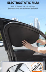 SEAMETAL Electrostatic Sun Visor for Car Side Window 4-Layer Sun Shade Curtains Anti-Glare UV-Blocker Auto Sun Protection Cover SEAMETAL Electrostatic Sun Visor for Car Side Window 4-Layer Sun Shade Curtains Anti-Glare UV-Blocker Auto Sun Protection Cover