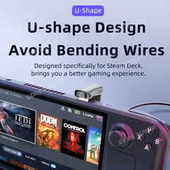 180 Degree Angle USB C Adapter Type C Male to Female 20Gbps PD 140W Fast Charging Converter Adapter for Steam Deck Accessories 180 Degree Angle USB C Adapter Type C Male to Female 20Gbps PD 140W Fast Charging Converter Adapter for Steam Deck Accessories