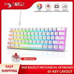 60% wired gaming keyboard, RGB backlight ultra compact mini keyboard, waterproof small compact 61 key keyboard for pc/Mac gamers 60% wired gaming keyboard, RGB backlight ultra compact mini keyboard, waterproof small compact 61 key keyboard for pc/Mac gamers