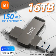 Xiaomi USB 3.2 16TB Flash Drives High Speed Transfer Metal Pendrive Memory Card Pendrive Flash Disk Memoria Waterproof Stick Xiaomi USB 3.2 16TB Flash Drives High Speed Transfer Metal Pendrive Memory Card Pendrive Flash Disk Memoria Waterproof Stick