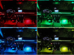 10/14/18 in 1 Led Car Ambient Lights 213 64 Color RGB Symphony Streamer Bluetooth Rainbow Acrylic Strips Atmosphere Lamp Kit 12V 10/14/18 in 1 Led Car Ambient Lights 213 64 Color RGB Symphony Streamer Bluetooth Rainbow Acrylic Strips Atmosphere Lamp Kit 12V