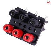 1Pc 2 4 6 Positions Bend Pin External Audio Jack Speaker Amplifier Banana Plug 4mm Socket Connector Screw Post Terminal Block