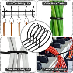 1000/100Pcs Nylon Cable Ties Self-locking Cord Ties Straps Adjustable Cables Fastening Loop Home Office Wire Zip Ties Wholesale 1000/100Pcs Nylon Cable Ties Self-locking Cord Ties Straps Adjustable Cables Fastening Loop Home Office Wire Zip Ties Wholesale
