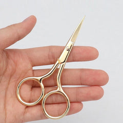 1pc European-style Makeup Scissors 9CM Compact Stainless Steel Small Professional Eyebrow Nose Hair Cut Manicure Nail Tools 1pc European-style Makeup Scissors 9CM Compact Stainless Steel Small Professional Eyebrow Nose Hair Cut Manicure Nail Tools