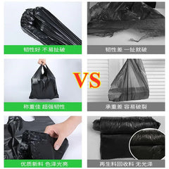 100PCS Black Vest Plastic Bag Kitchen Living Room Clean Garbage Storage Bag Takeaway Shopping Packing Garbage with Handle Bag 100PCS Black Vest Plastic Bag Kitchen Living Room Clean Garbage Storage Bag Takeaway Shopping Packing Garbage with Handle Bag