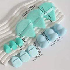 12-Piece All-Purpose Makeup Sponge Set, Made of 3 Loose Powder Puffs, 3 Mini Air Cushion Puffs, 3 Beauty Eggs and 3 Mini Beauty 12-Piece All-Purpose Makeup Sponge Set, Made of 3 Loose Powder Puffs, 3 Mini Air Cushion Puffs, 3 Beauty Eggs and 3 Mini Beauty