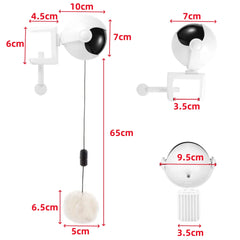 1Pc Fun Lifting Ball Electric Motion Cat Toy With Automatic Retractable Cat Teasing Ball Rotating Interactive Puzzle Pet Toys 1Pc Fun Lifting Ball Electric Motion Cat Toy With Automatic Retractable Cat Teasing Ball Rotating Interactive Puzzle Pet Toys