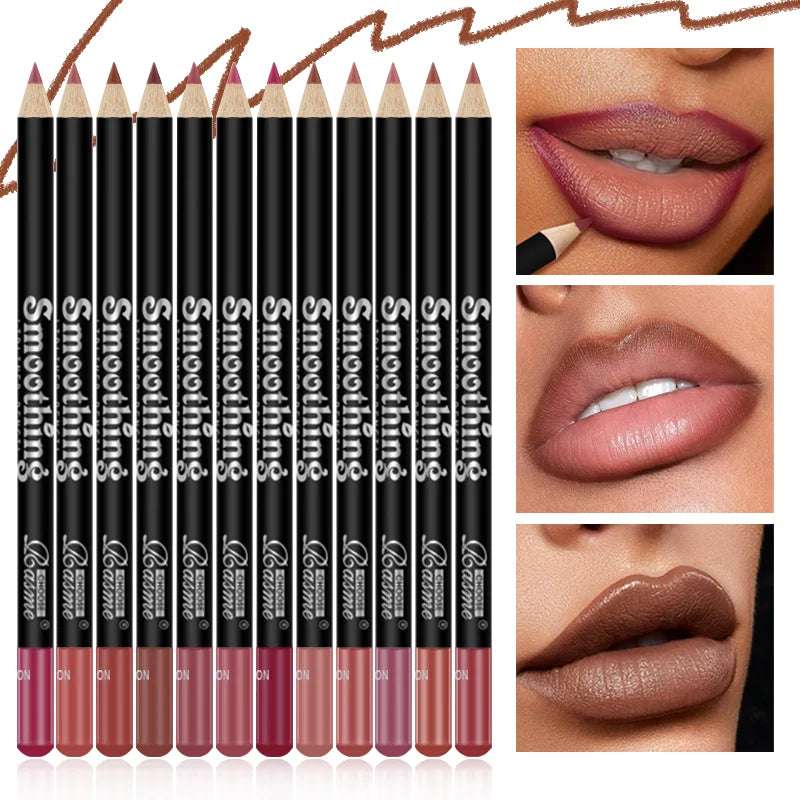 12 pcs Long-Lasting Lipstick Set with Professional Lip Liner Pencil and Matte Lip Gloss for Women Valentine's Day Gifts 12 pcs Long-Lasting Lipstick Set with Professional Lip Liner Pencil and Matte Lip Gloss for Women Valentine's Day Gifts