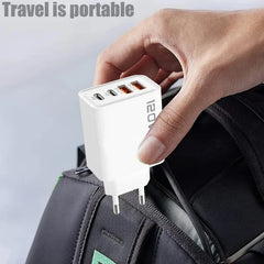 120W 4 Port USB Type C Charger Fast Charging Data Cable USB Phone Charger Adapter for Samsung IPhone Xiaomi Huawei Wall Charger 120W 4 Port USB Type C Charger Fast Charging Data Cable USB Phone Charger Adapter for Samsung IPhone Xiaomi Huawei Wall Charger