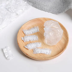 100PCS Disposable Waterproof Ear Covers for Hair Dye, Transparent Elastic Earmuffs Protective Plastic Wrap for Shower Salon 100PCS Disposable Waterproof Ear Covers for Hair Dye, Transparent Elastic Earmuffs Protective Plastic Wrap for Shower Salon