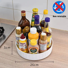 1/4Pcs 360 Rotatable Anti Sliding Kitchen Condiment Rotatable Storage Rack Tableware Cabinet Round Multi Functional Storage Rack 1/4Pcs 360 Rotatable Anti Sliding Kitchen Condiment Rotatable Storage Rack Tableware Cabinet Round Multi Functional Storage Rack