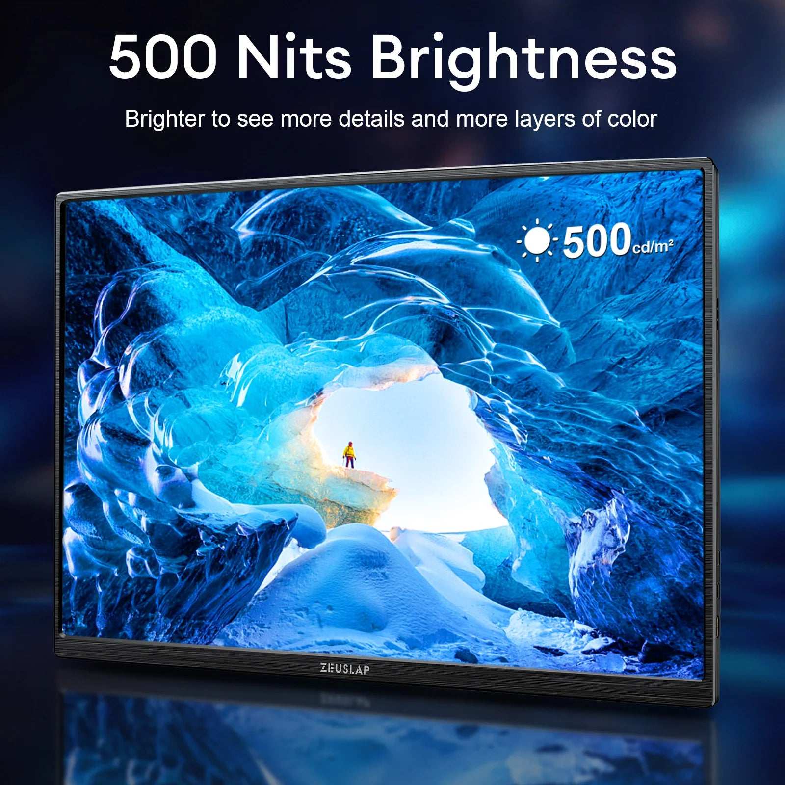 ZEUSLAP 16" 2.5K 144hz Portable Monitor 2560*1600 16:10 100%sRGB 500Cd/m²  Travel Gaming Display for Laptop Switch ps4 ps5 Xbox ZEUSLAP 16" 2.5K 144hz Portable Monitor 2560*1600 16:10 100%sRGB 500Cd/m²  Travel Gaming Display for Laptop Switch ps4 ps5 Xbox