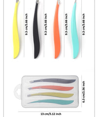 1-4 pcs Colorful New Arrival Professional Stainless Steel Tweezer Eyebrow Face Nose Hair Clip Remover Tool Banana Clip 1-4 pcs Colorful New Arrival Professional Stainless Steel Tweezer Eyebrow Face Nose Hair Clip Remover Tool Banana Clip