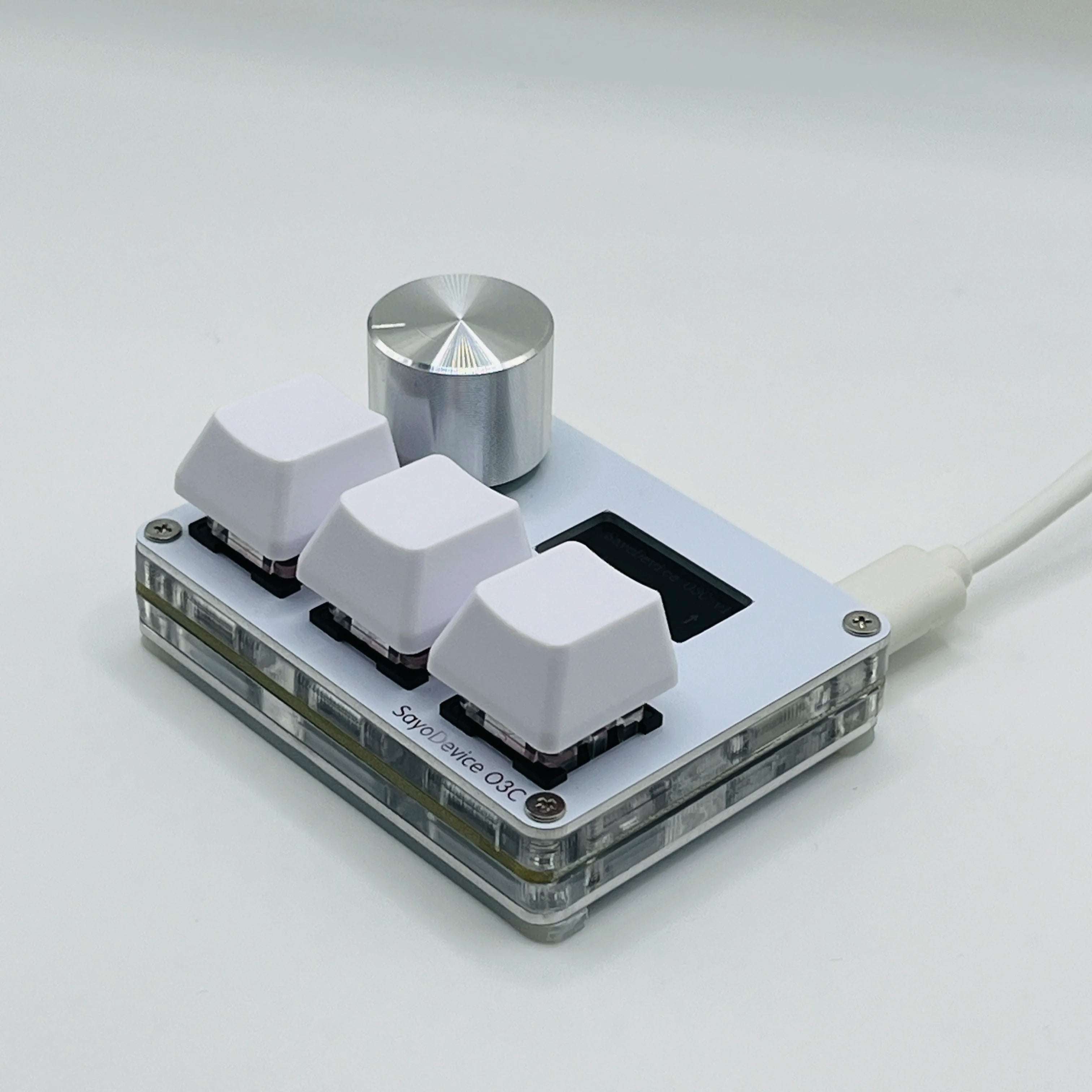 O3C SayoDevice OSU O3C Rapid Trigger Hall Switches Magnetic Pink Switches Keyboard With Knob Screen Copy Paste Shotcut O3C SayoDevice OSU O3C Rapid Trigger Hall Switches Magnetic Pink Switches Keyboard With Knob Screen Copy Paste Shotcut