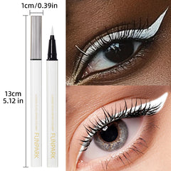 1PC White Liquid Eyeliner Pen Matte Long Lasting Waterproof Eye Liner Pencil Quick-drying Non-smudge Eye Makeup for Women Cosmet 1PC White Liquid Eyeliner Pen Matte Long Lasting Waterproof Eye Liner Pencil Quick-drying Non-smudge Eye Makeup for Women Cosmet