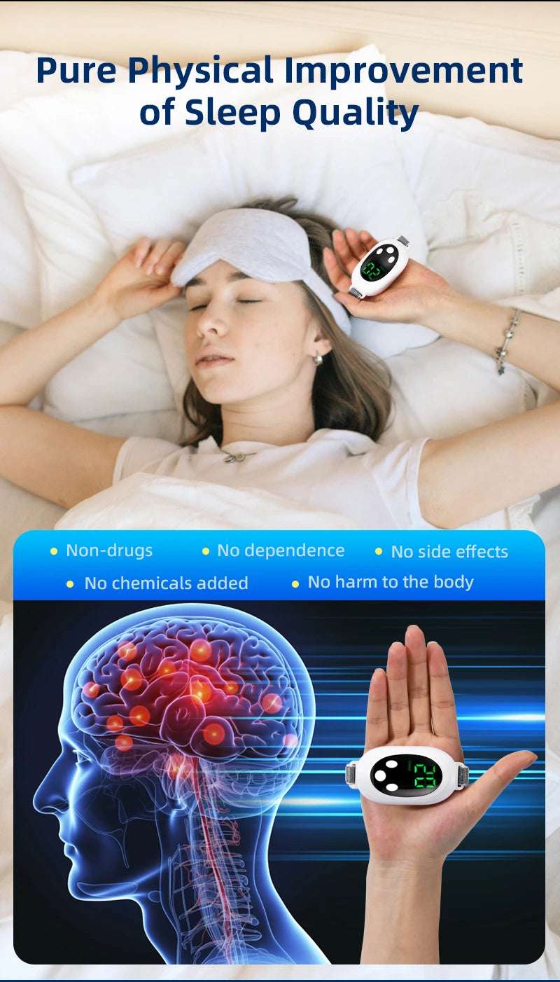 Two modes, 20 levels of intensity, intelligent sleep device, anxiety relief, neurological sleep, insomnia, and soothing device, Two modes, 20 levels of intensity, intelligent sleep device, anxiety relief, neurological sleep, insomnia, and soothing device,