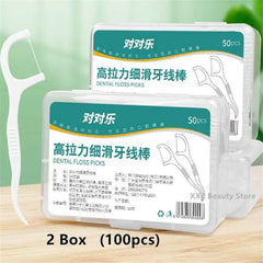 1/2/5/10 Box Portable Disposable Dental Floss Plastic Toothpick High-tension Dental Floss Stick Dental Floss Box Oral Care 1/2/5/10 Box Portable Disposable Dental Floss Plastic Toothpick High-tension Dental Floss Stick Dental Floss Box Oral Care