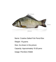 1pc Creative and Quirky Gift Simulated Fish Pen Bag Simulated Crucian Carp Stationery Bag 1pc Creative and Quirky Gift Simulated Fish Pen Bag Simulated Crucian Carp Stationery Bag