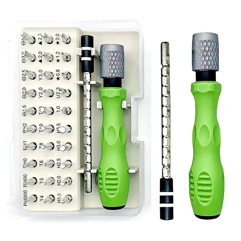 Mini 32-in-1 Precision Screwdriver Set Magnetic Phillips Bits Multifunctional Hand Repair Tool Kit for Phone Watch Glasses PC Mini 32-in-1 Precision Screwdriver Set Magnetic Phillips Bits Multifunctional Hand Repair Tool Kit for Phone Watch Glasses PC