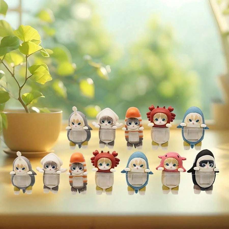 12PCS 5cm Sonny Angel Blind Box Shark Cat Series Anime Figures Room Ornaments Children's Christmas Gift High Quality Ornaments 12PCS 5cm Sonny Angel Blind Box Shark Cat Series Anime Figures Room Ornaments Children's Christmas Gift High Quality Ornaments