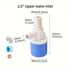 1/2“ Fully Automatic Water Level Control Float Valve 1/2” Automatic Closing Mini Float Valve No Power Required, Water Tank Water Tower Automatic Water Level Controller 1/2“ Fully Automatic Water Level Control Float Valve 1/2” Automatic Closing Mini Float Valve No Power Required, Water Tank Water Tower Automatic Water Level Controller