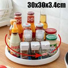 1/4Pcs 360 Rotatable Anti Sliding Kitchen Condiment Rotatable Storage Rack Tableware Cabinet Round Multi Functional Storage Rack 1/4Pcs 360 Rotatable Anti Sliding Kitchen Condiment Rotatable Storage Rack Tableware Cabinet Round Multi Functional Storage Rack