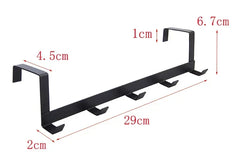No Punching 5 Hooks Door Rear Hook Wrought Iron Clothes Bag Hanger Hat Sundries Storage Rack Hanger Home Bathroom Organizer No Punching 5 Hooks Door Rear Hook Wrought Iron Clothes Bag Hanger Hat Sundries Storage Rack Hanger Home Bathroom Organizer