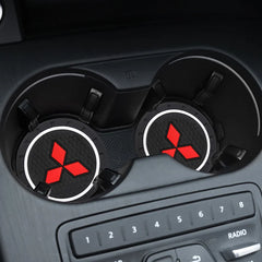 1/2Pcs Car Coaster Water Cup Slot Non-Slip Mat Pad For Mitsubishi Lancer 10 9 EX Outlander 3 ASX L200 Competition Car Styling 1/2Pcs Car Coaster Water Cup Slot Non-Slip Mat Pad For Mitsubishi Lancer 10 9 EX Outlander 3 ASX L200 Competition Car Styling