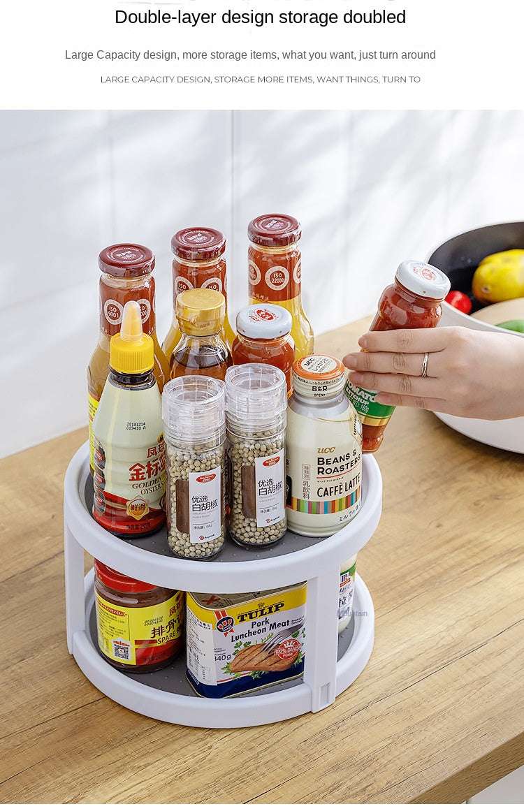 1/4Pcs 360 Rotatable Anti Sliding Kitchen Condiment Rotatable Storage Rack Tableware Cabinet Round Multi Functional Storage Rack 1/4Pcs 360 Rotatable Anti Sliding Kitchen Condiment Rotatable Storage Rack Tableware Cabinet Round Multi Functional Storage Rack
