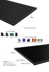ZEUSLAP 16" 2.5K 144hz Portable Monitor 2560*1600 16:10 100%sRGB 500Cd/m²  Travel Gaming Display for Laptop Switch ps4 ps5 Xbox ZEUSLAP 16" 2.5K 144hz Portable Monitor 2560*1600 16:10 100%sRGB 500Cd/m²  Travel Gaming Display for Laptop Switch ps4 ps5 Xbox