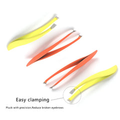 1-4 pcs Colorful New Arrival Professional Stainless Steel Tweezer Eyebrow Face Nose Hair Clip Remover Tool Banana Clip 1-4 pcs Colorful New Arrival Professional Stainless Steel Tweezer Eyebrow Face Nose Hair Clip Remover Tool Banana Clip