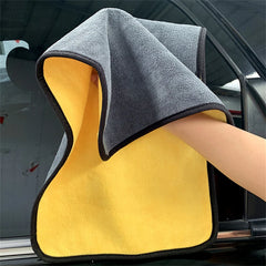 1/2/6pcs Microfiber Cleaning Towel Thicken Soft Drying Cloth Car Body Washing Towels Double Layer Clean Rags Car Accessories 1/2/6pcs Microfiber Cleaning Towel Thicken Soft Drying Cloth Car Body Washing Towels Double Layer Clean Rags Car Accessories