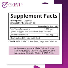 ترانس ريسفيراترول - يدعم وظائف المخ، ويعزز صحة المفاصل والقلب، ويحارب الشيخوخة ترانس ريسفيراترول - يدعم وظائف المخ، ويعزز صحة المفاصل والقلب، ويحارب الشيخوخة