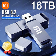 Xiaomi 16TB USB 3.2 Flash Drive 8TB Type-C Interface Metal Real Capacity Memory Stick High Speed Pen Drive Flash Memory U Disk Xiaomi 16TB USB 3.2 Flash Drive 8TB Type-C Interface Metal Real Capacity Memory Stick High Speed Pen Drive Flash Memory U Disk
