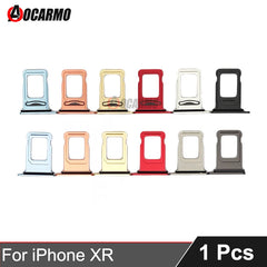 1Pcs/Lot For Apple iPhone XR SIM Card Tray Aluminium Drawer Holder Single Dual Slot Replacement Parts 1Pcs/Lot For Apple iPhone XR SIM Card Tray Aluminium Drawer Holder Single Dual Slot Replacement Parts